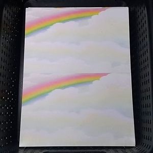 🆕pastel rainbow lg blank postcards